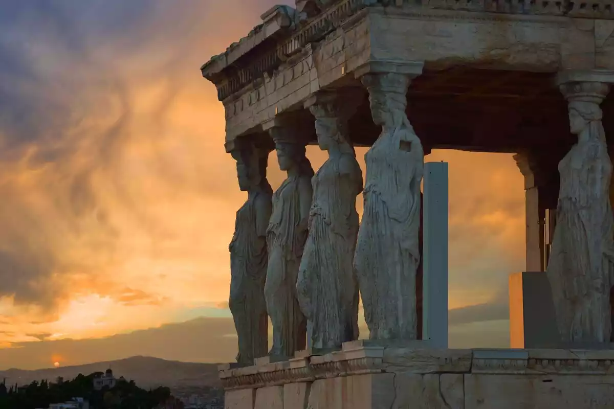 The Caryatids at the Acropolis, Athens